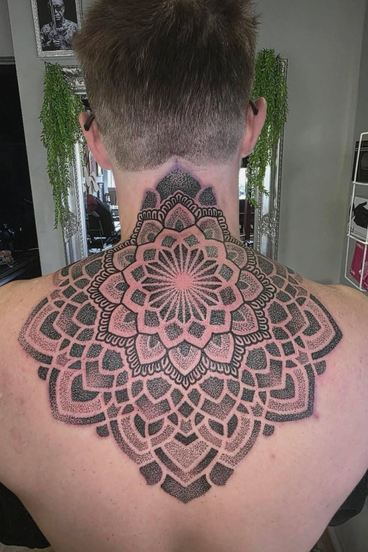 Dotwork tattoo by Simon in Worthing West Sussex